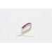 Sterling Silver 925 Women's Band Ring Natural Ruby Gem Stones P 965